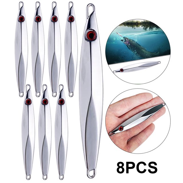 8PCS 20g-120g Cebo artificial Anticorrosión Señuelos jigging rápidos salada (20g)