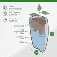 thumbnail image 5 of Algreen Products 87301 Athena 20.5" Self Watering Plastic Planter, Charcoalstone, 5 of 12