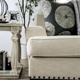 thumbnail image 3 of Furniture of America Mystie Chenille Loveseat with Nailhead Trim in Ivory, 3 of 8