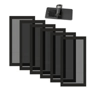 6pcs Floor Vent Covers, TSV Magnetic Air Vent Screen Mesh Cover, PVC Floor Register Filters for Home Floor Wall Ceiling