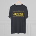 thumbnail image 4 of Men's "SUP Fish" Tri-Blend Crew Tee by Bird Island Outfitters, 4 of 4