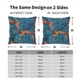 thumbnail image 6 of Blue Leaf Pillow Covers 18X18 Inch Summer Tropical Monstera Leaves Plant Decorative Pillow Cases Set of 2 Botanical Cotton Linen Throw Pillows Modern Home Decor for Couch Cushion Outdoor, 6 of 6