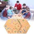 thumbnail image 2 of Wooden Tabletop Pinball Game Board for Kids Children Family Entertainment Parent Child Interactive Educational Toy Light Yellow One Size, 2 of 9