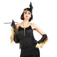 thumbnail image 1 of Way to Celebrate! Halloween Dress up Adult Flapper Kit, Gold, 1 of 6