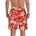 thumbnail image 3 of Naloa Lilies Flowers Men's Beach Shorts, Surfing shorts, Swim trunks, Quick Dry Swim Trunks for Surfing Beach Fun - Medium, 3 of 9