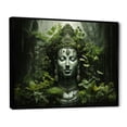 thumbnail image 2 of Designart "Sacred Mantras of Buddhism II" Spiritual Floater Framed Wall Art Living Room, 2 of 7