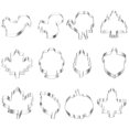 thumbnail image 1 of Bearachild Paquete de 12 moldes antiadherentes para galletas DIY de Acción de Gracias, molde de acero inoxidable para galletas y Fondant, accesorio de Herramientas y accesorios para hornear B Bearachild HA008949-02, 1 of 6