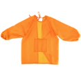 thumbnail image 2 of Art Smocks Delantales de Pintura para Niños de Manga Larga para Niños de 100-120 Cm, Hechos de Tela de Poliéster, Fáciles de Limpiar Y Secar, Resisten naranja Macarena Batas de arte para niños, 2 of 8