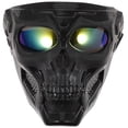 thumbnail image 1 of KAKOWELY Máscara de calavera para montar a caballo, gafas de seguridad para montar en carretera, accesorio para disfraz de cosplay, 1 of 4