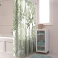 thumbnail image 5 of Shower Curtain Sage Green Coral Shower Curtains for Bathroom Decor Seashell Starfish Marine Life Shower Curtain Sets with Hooks Waterproof Fabric Bath Curtain Extra Long 72" X 84", 5 of 6