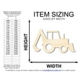 thumbnail image 2 of Unfinished Wood Backhoe Shape | DIY Craft Cutout 20" / 1/2", 2 of 3