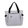 thumbnail image 1 of Bolso de mano Yuyangstore con bolsillo trasero cremallera trabajo computadora portátil viaje Gris claro, 1 of 8