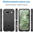 thumbnail image 2 of Slim Fit Case for Google Pixel 8A,Rugged Shield Outdoor Durable Phone Case,Military Grade Anti-Dorp Protection and Camera Lens Protection Cover for Pixel 8A,HD Black, 2 of 7