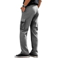 thumbnail image 5 of Men's American Retro Workwear Corduroy Pants, Loose Straight-leg Wide-leg Casual Trousers for Fall, Winter and Vintage Look,Dark Gray,XL, 5 of 6