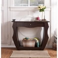 thumbnail image 3 of Bowery Hill Modern Wood 1-Drawer Console Table in Walnut, 3 of 9