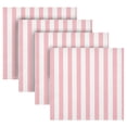 thumbnail image 2 of Iauyy Satin Napkins Set of 4- Pink-white Stripes DIY Printing Decoration Cloth Napkin- Easy Care for Home/Party, 2 of 8