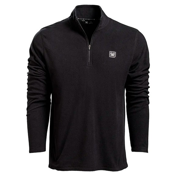VORTEX Adult Male Yosemite Falls Microgrid Fleece Pullover, Color: Black, Size: 2XL