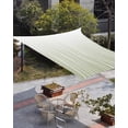 thumbnail image 3 of Sun Shade Sail 8'x10' Sage Green Lines Rectangle Sun Shade Sails Canopy Waterproof Abstract Art Outdoor Sunshades Sand UV Block Cover Shades Cloth for Patio Backyard Garden Deck Porch Lawn, 3 of 9