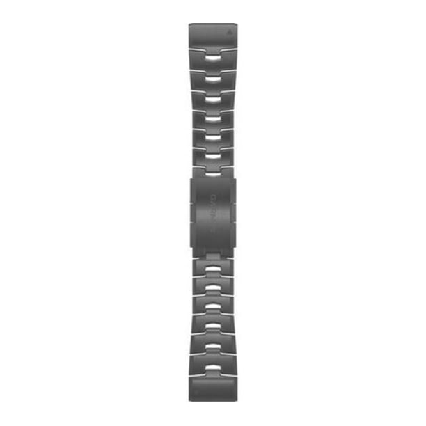 kwaadaardig Mand calorie Garmin Quick Fit 26 Watch Band, Vented Titanium Bracelet with Carbon Gray  DLC, 2 - Walmart.com