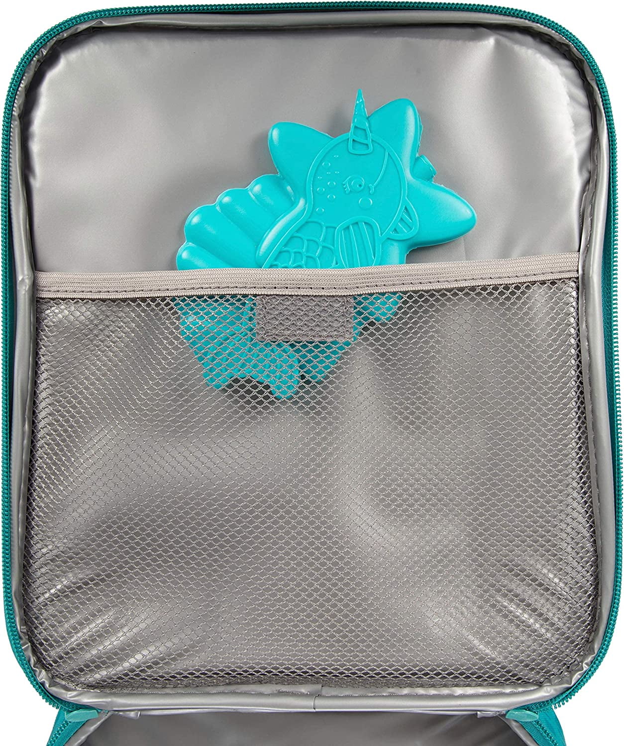Lunch Box for Back to School, Fun Narwhal Print with 2 Containers and  Reusable Ice Pack, Insulated and Durable Lunch Bag fits Most Bento Boxes