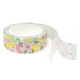 thumbnail image 3 of Wrapables Gold and Silver Foil Washi Masking Tape, 15mm x 5M, Pink Flowers, 3 of 3