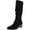 Black, variant on STYLE & COMPANY Womens Black Back Gore Non-Slip Comfort August Almond Toe Block Heel Zip-Up Dress Boots 9.5 M