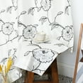 thumbnail image 3 of Home Soft Things 2 Piece Magnolia Embroidered Curtain Set - White/Cream - 54" x 96", 3 of 5