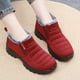 thumbnail image 3 of Botas de nieve cálidas y ligeras con fondo suave y acolchado de algodón para mujer, informales, con forro polar y engrosadas, para madres de mediana edad y mayores, 3 of 6