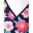 thumbnail image 4 of CHICTRY Kids Girls 3pcs Swimsuit Floral Tops with Briefs Shorts Bathing Suit Red Floral 16, 4 of 6