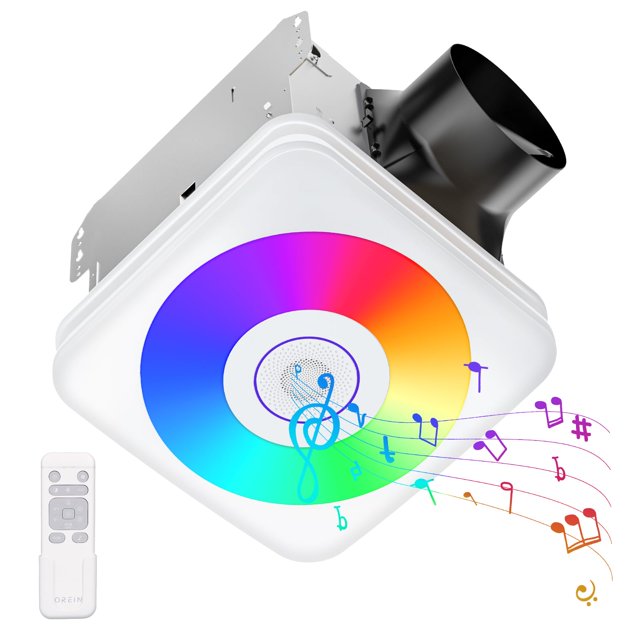 Ventilador de baño con altavoz Bluetooth Orein 110/160 CFM 1.0 Sones