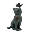 thumbnail image 1 of Garden Decor Statues,Cat Figurines Gifts with Butterfly,8" Scarecrow for Garden - for Indoor Outdoor Home Or Office,Garden Statues, 1 of 5