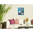 thumbnail image 3 of BEA Airspeed Ambassador - Elizabethan Class Service - British European Airways - Vintage Airline Travel Poster c.1952 - 8 x 12 inch Vintage Wood Art Sign, 3 of 4