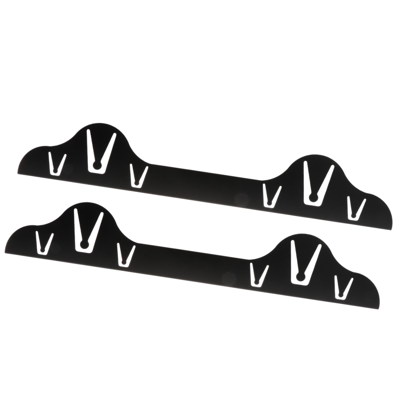 Fiocias 4x Stainless Steel Stovetop Counter Gap Covers Retractable Sturdy Heat Resistant Black