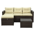 thumbnail image 2 of Thy-Hom Rio Wicker All-Weather 3 Piece Patio Conversation Set with Storage, 2 of 3