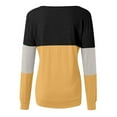 thumbnail image 4 of gakvbuo Fall Plus Size Tunics Fall Outfits for Womens Leopard Print Color Block Long Sleeves Cutout Choker Tops Scoop Neck Casual Loose Fit Blousestops Pullover Sweatshirts, 4 of 5