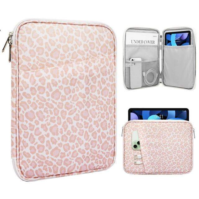 Funda para tablet TimoVo 9-11 para iPad 11 pulgadas A16 2025 Pink Leopard