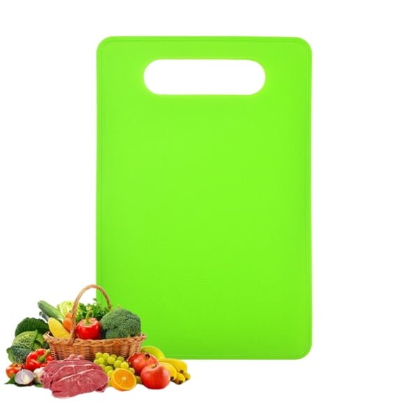 Bxaolu Large Cutting Board, Dishwasher- Safe Plastic Chopping Board for Kitchen with Easy Grip Handle, 11.5 x 7.5inch, Green