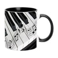 thumbnail image 1 of Glass&Bottle Ceramics Ceramic Coffee Mug Funny Music Note Coffee Mug Featuring Guitars Piano Violin Musical Notes Design for Musicians and Music Teachers, 1 of 5