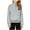 Gray, variant on Girls Half Zip Sweatshirt Fleece Quarter Zip Pullover Sweatshirts Fall Clothes for Teen Girls Thumb Hole Pink 5-6 Years