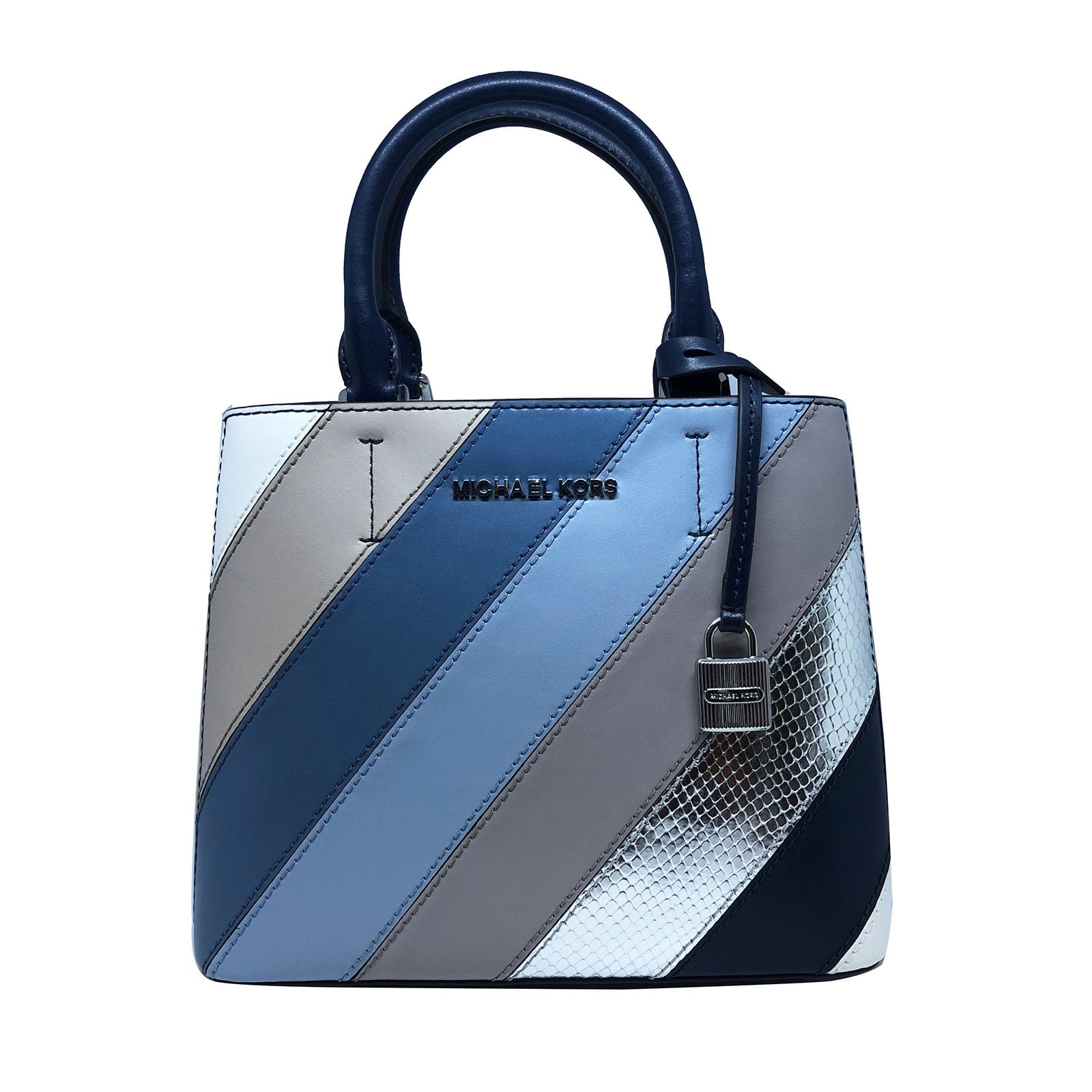 Coach NEW WOMEN'S MICHAEL KORS ADELE NAVY DENIM MEDIUM MESSENGER