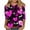 Black A, variant on Blouses for Women Valentines Hearts Printed Round Neck 3/4 Sleeve Shirts Trendy Loose Casual Plus Size Womens Tops Hot Pink XXXL