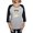 Heather/Black, variant on CafePress - Christmas Cute Baby Angel Praying Long Sleeve T Sh - Womens Baseball Tee