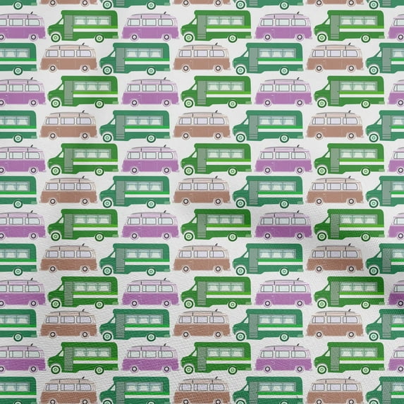 oneOone Cotton Silk Green Fabric Travel Craft Projects Decor Fabric Printed By The Yard 42 Inch Wide
