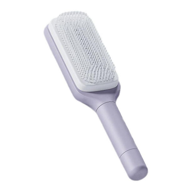 SGACAI Cepillo para el cabello autolimpiante, cepillo de masaje con colchón de aire, antiestático, para peinar el cabello