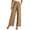 Khaki, variant on Trousers Pants for Women Casual Wide Leg Dress Pants High Waist Tailored Button Down with Pockets Khaki S