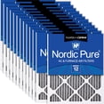 thumbnail image 1 of Nordic Pure 16x25x1 (Actual Size: 15 1/2 x 24 1/2 x 3/4) Furnace Air Filters MERV 12 Pleated Plus Carbon 24 Pack, 1 of 5