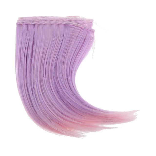 Peluca Larga para 1/3 1/4 , Rosa-púrpura, 15 cm CUTICAT Muñeca de la peluca
