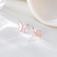 thumbnail image 6 of 925 Sterling Silver Butterfly Studs Earrings for Women Mother of Pearl Butterfly Studs Earrings, 6 of 11