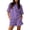 Purple, variant on Sheghy Short Sets for Women Plus Size Women Casual Resort 2 Piece Set Sleeveless Stand Collar Striped Half Button Top & Elastic Waist Shorts