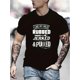 thumbnail image 1 of Camiseta con estampado de barbacoa "Me gusta la carne", camisetas para hombre, camiseta informal de manga corta para verano, primavera y otoño, tops para regalar., 1 of 5